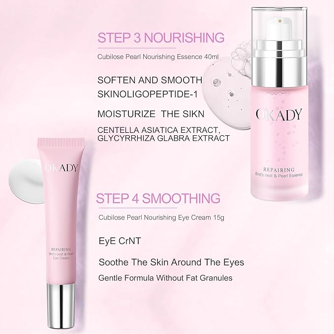 7-In-1 Skincare Gift Set With Facial Cleanser, Toner, Serum, Eye Cream, Lotion, Cream&Sleep facial mask, Moisturizing Skin Care Kit For Women, Birthday Gifts Set For Teen Girls