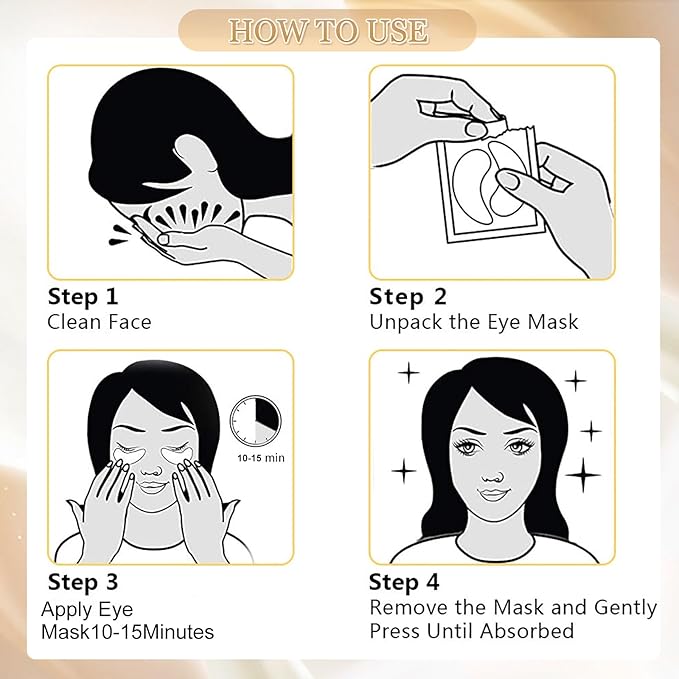 MOND'SUB Premium Under Eye Patches, Gel Eye Patches Hydrating & Refresh for Puffy Eyes, Under Eye Bags & Dark Circles, Natural Collagen Eye Gels Pads, Crystal Anti-Aging Eye Mask (Purple)