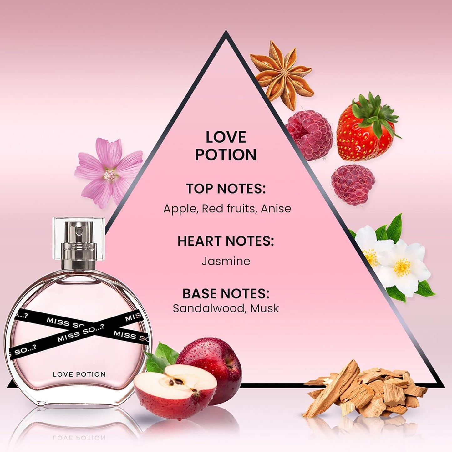 So…? Miss Set - Perfumes for Women with Floral, Fruity and Vanilla Perfume Notes - 800 Sprays - Gifts for Women - 3 pcs Gift Set