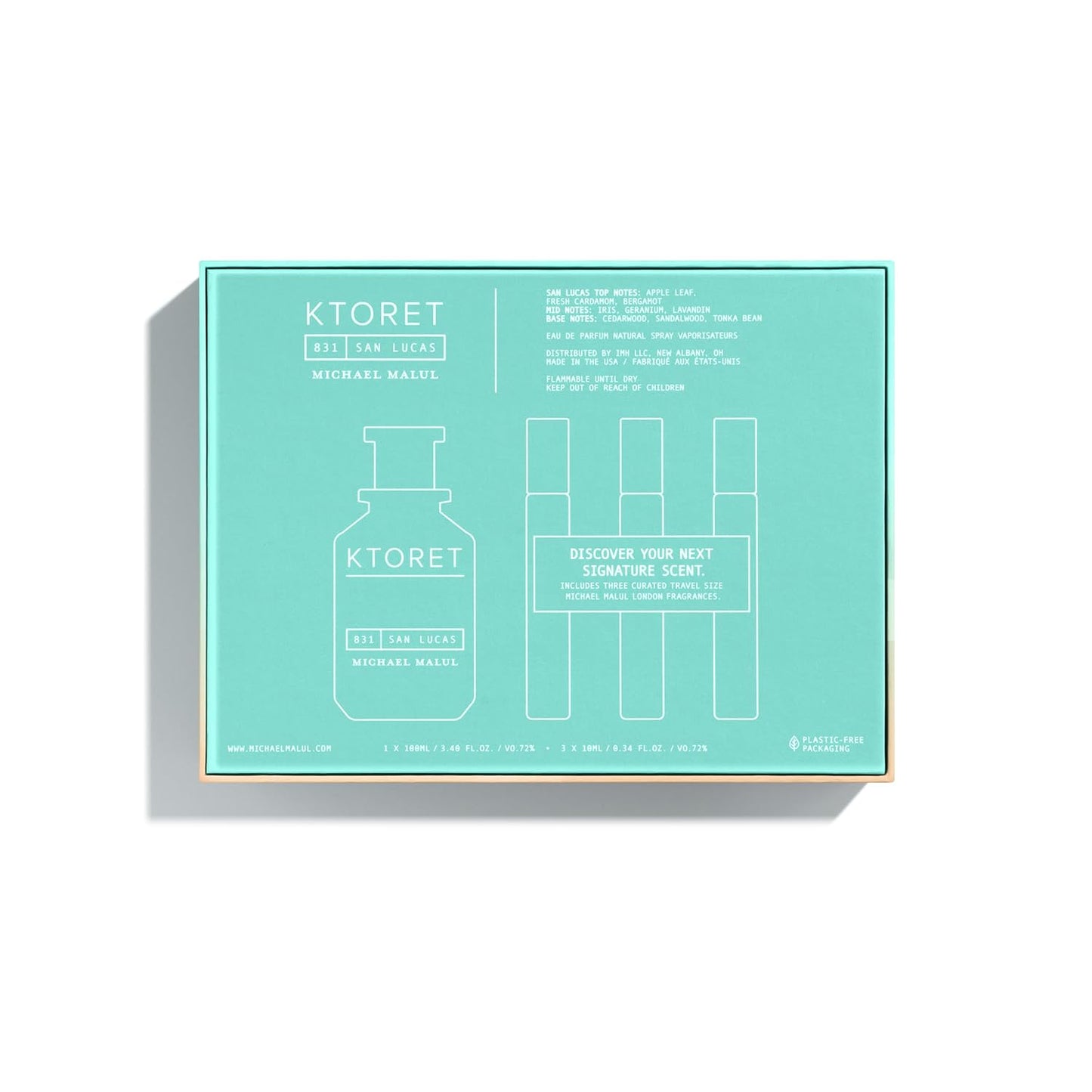 Michael Malul 831 San Lucas Eau de Parfum Gift Set - 100ml | 10ml