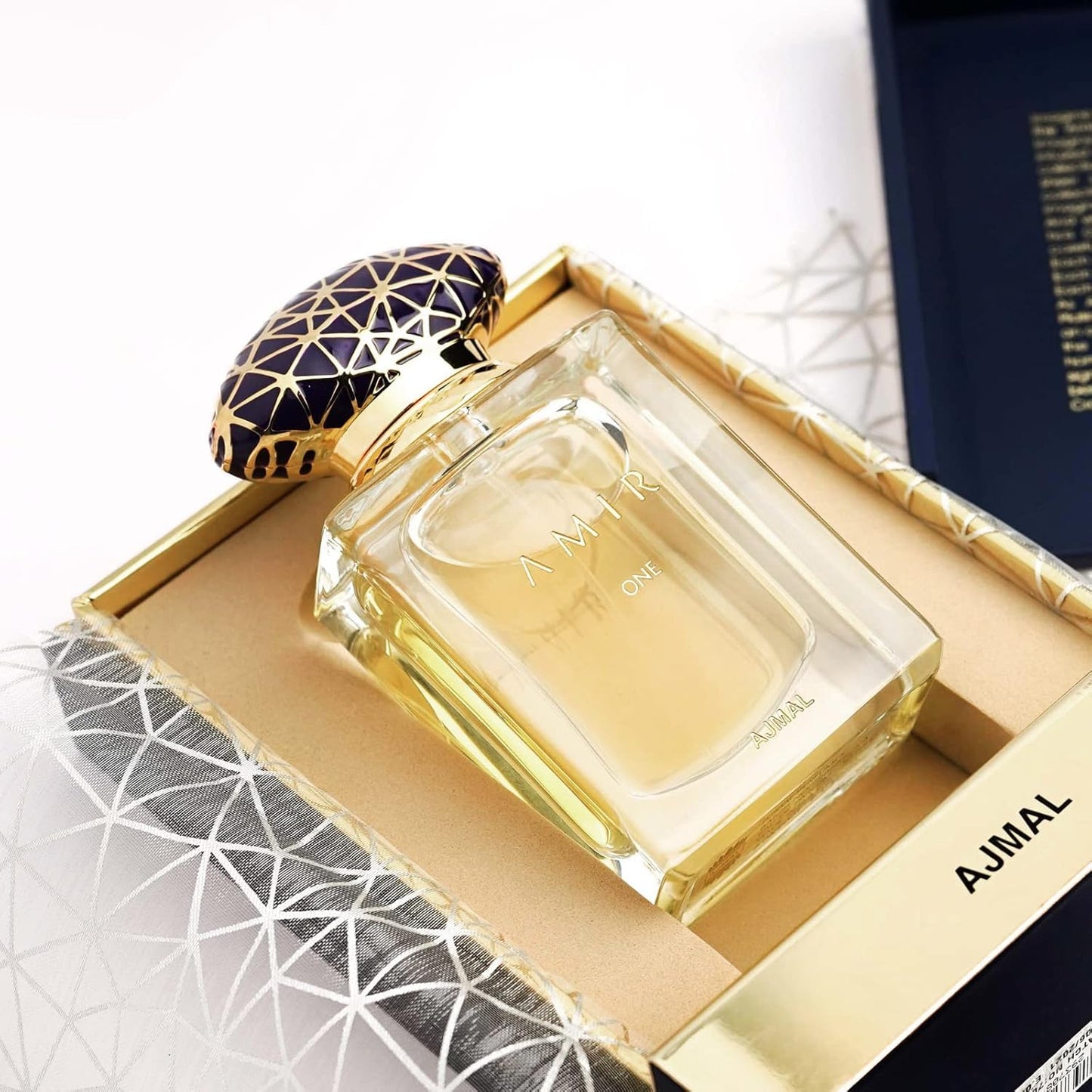 Ajmal Amir One Eau de Parfum 1.7 Fl Oz | Luxury Unisex Perfume from the Amir Series | Floral, Spicy & Ambery Oriental Fragrance with Wood & Oudh | Long-Lasting Arabic Perfume for Men & Women