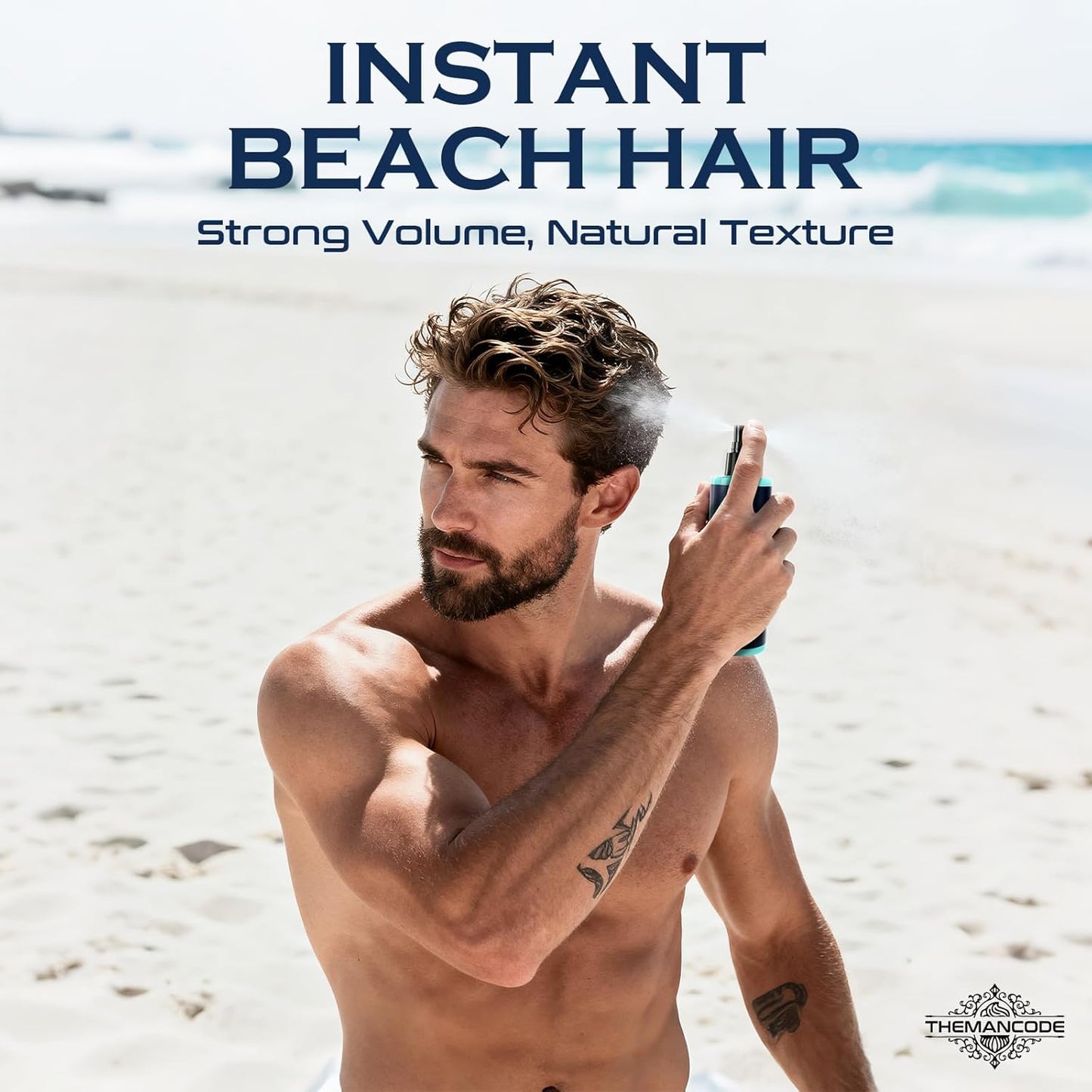 Sea Salt Spray for Men, Light Hold Thickness, Texturizing Hairspray, Stocking Stuffers for Man, Surf Spray Adds Instant Volume, Travel Essentials, Christmas Gift for Men, 8.8 Oz