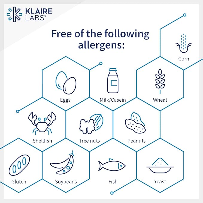 Klaire Labs 5000mcg Biotin Pills - High Potency Biotin Supplement - Vitamin Involved in Skin & Hair Nutrition - Corn-Free, Small, Easy-to-Swallow Hypoallergenic Biotin Pills (90 Caps)