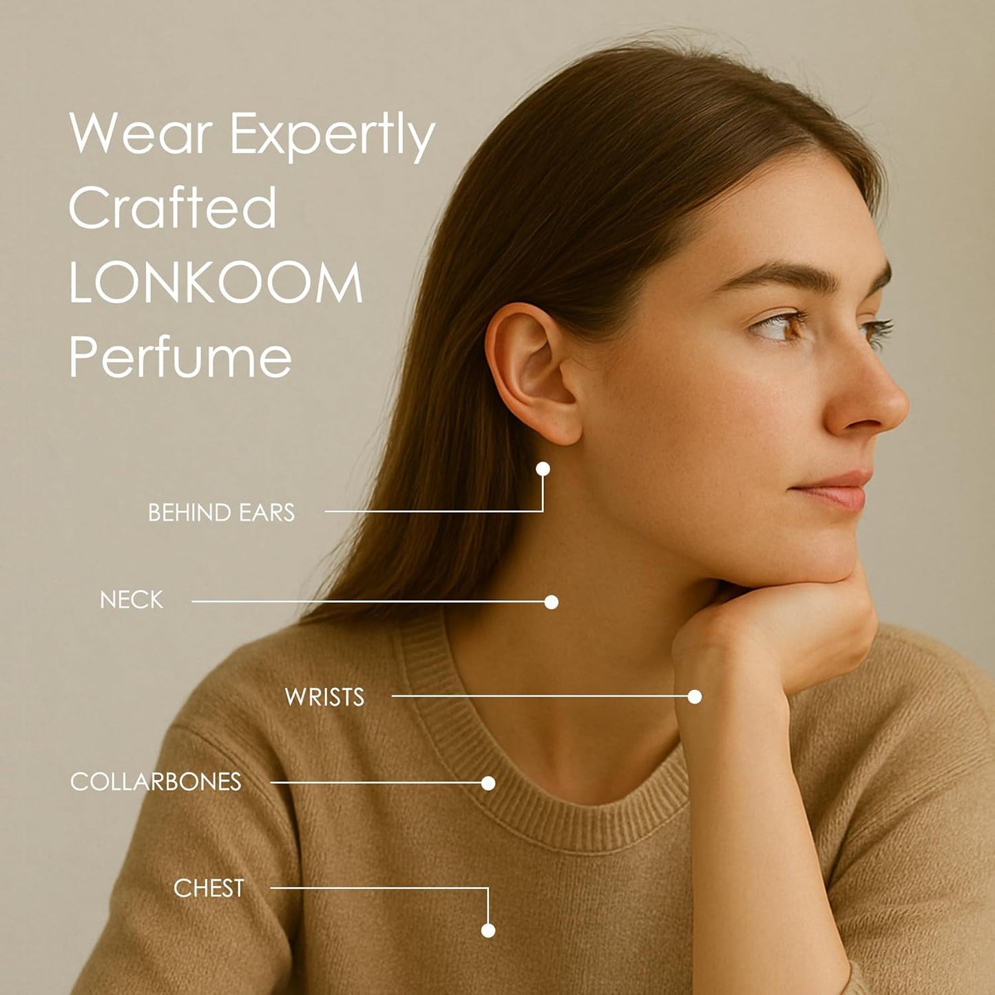 Lonkoom 24K Pure Gold Perfume for Women, Sweet Vanilla Perfumes Long Lasting Fragrance Eau de Parfum Praline Amber Fruity Strawberry Rose Musk Chocolate Notes, 3.4 Fl Oz