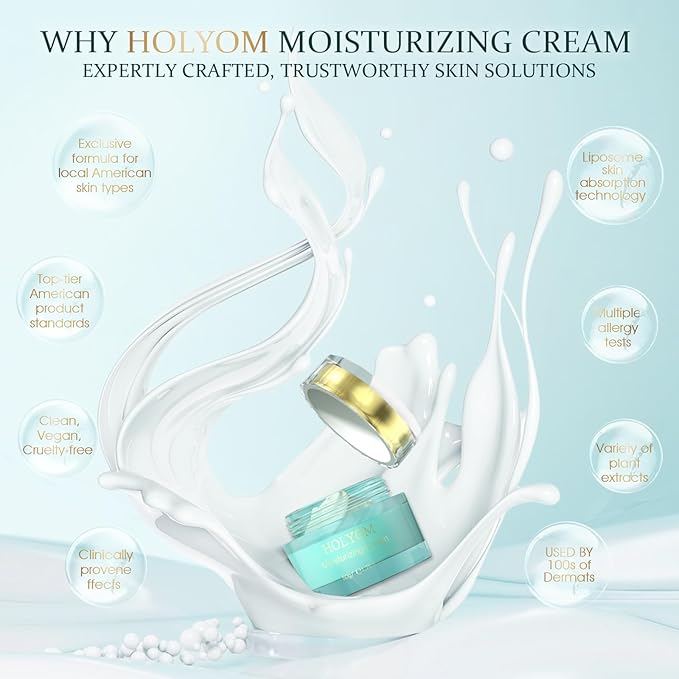 Anti-Aging Face Moisturizer - Daily Facial Moisturizing Cream Repair & Hydrate Natural Formula for Fine Lines & Wrinkles Hydrating Moisturizing, 1.7 Fl Oz