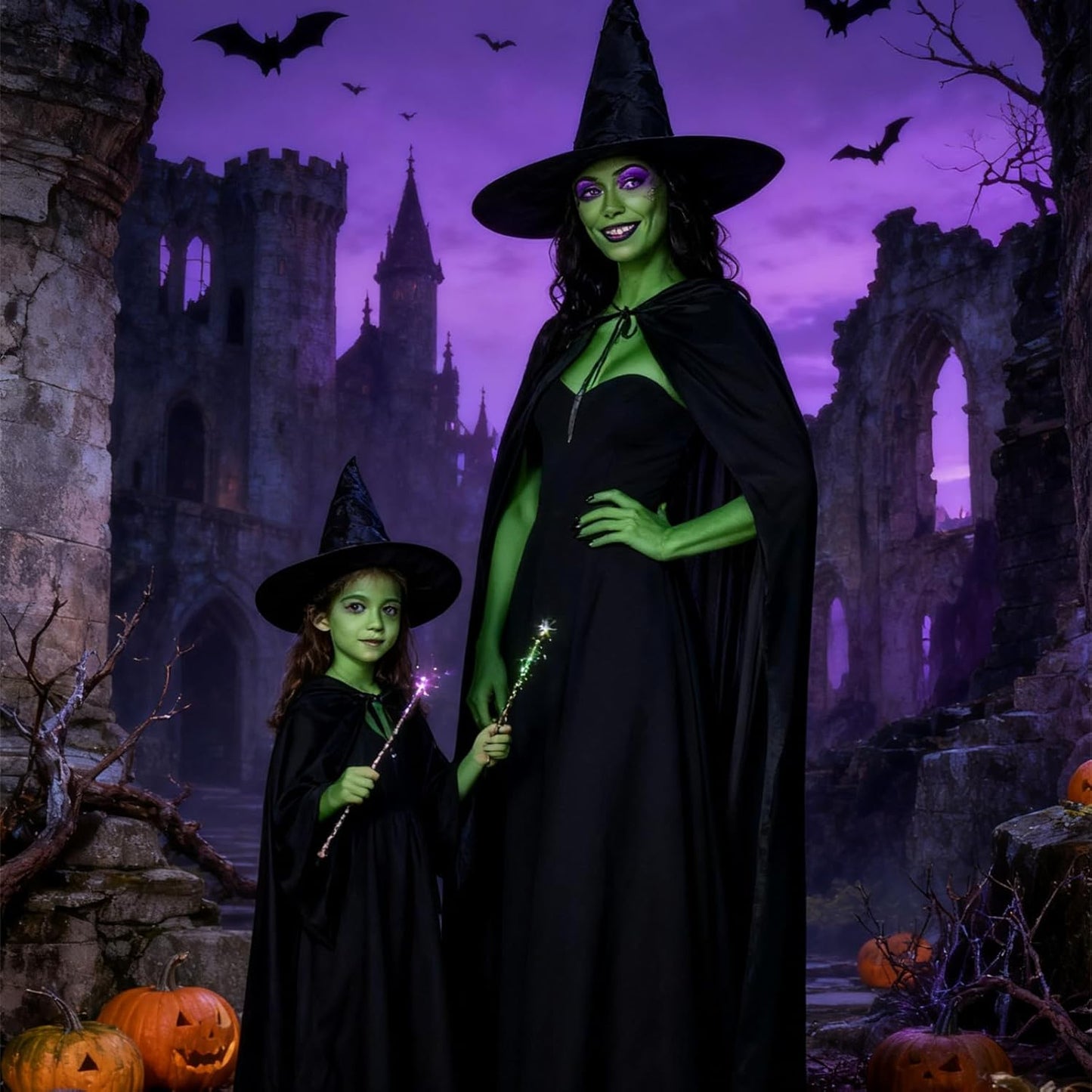 Go Ho Witch Green Cream-Blendable Stick,High Pigment Green Eye Black Face Body Paint,Hypoallergenic Camo Face Paint Stick,Safe Lipstick/Facepaint for Halloween SFX Makeup