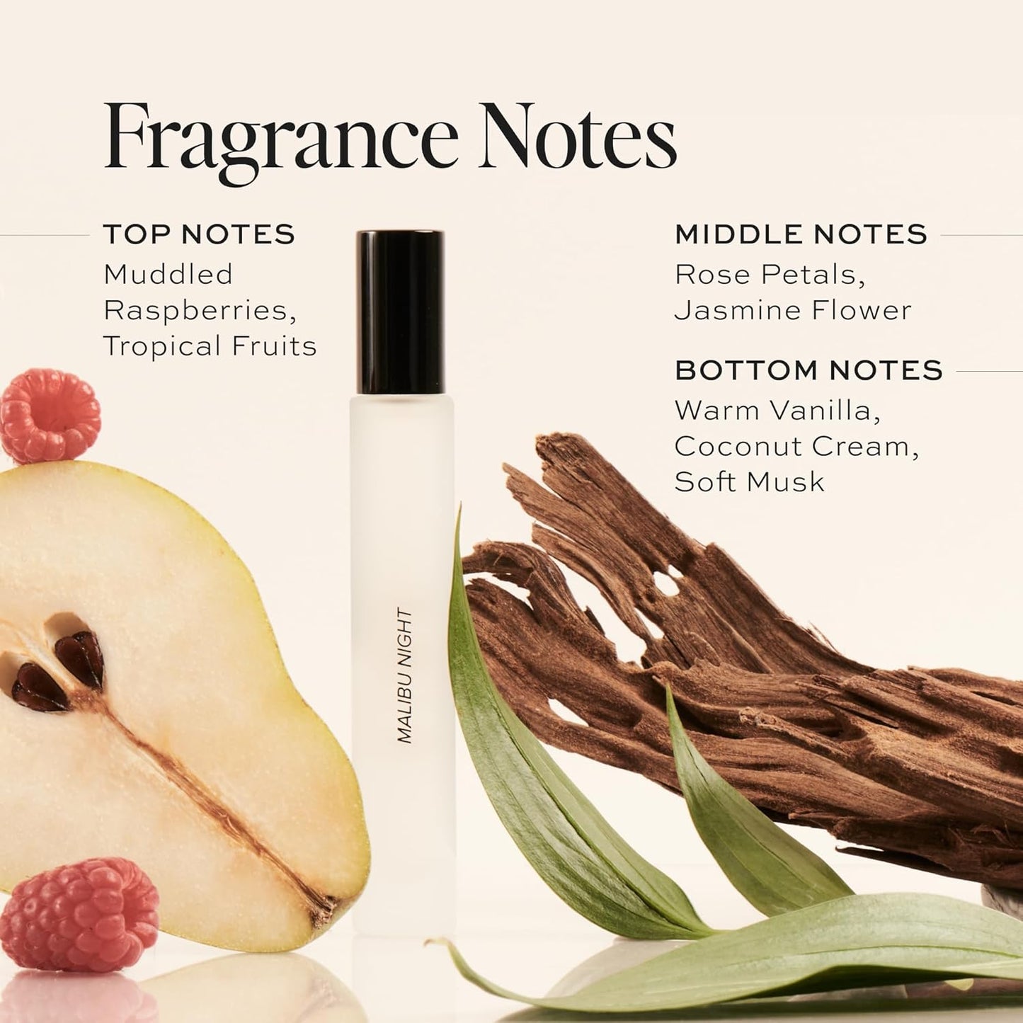 Dime Beauty Perfume Malibu Night, 0.34 oz / 10 ml - Light and Floral Musk Scent, Hypoallergenic, Clean Perfume, Eau de Toilette For Women