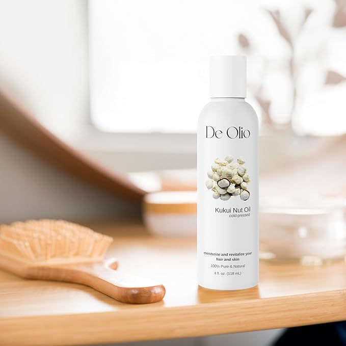 | Kukui Nut Oil | 100% Pure & Natural | Imported from Hawaii | Cold Pressed | Carrier Oil for Skin, Face, Hair, Soap Making | 4fl. oz. (118 mL)