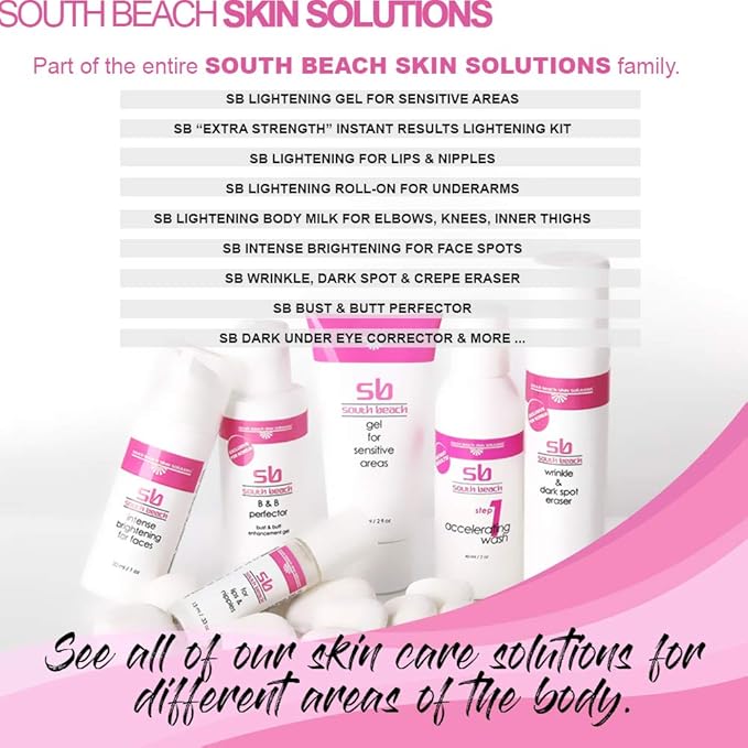 South Beach Dark Under Eye Corrector - Natural Salon Strength Anti Aging Under Eye Cream Treatment - Perfect for Tired Looking Dark Circles, Puffiness, Dark Bags, Dryness - Safe, No Harmful Chemicals