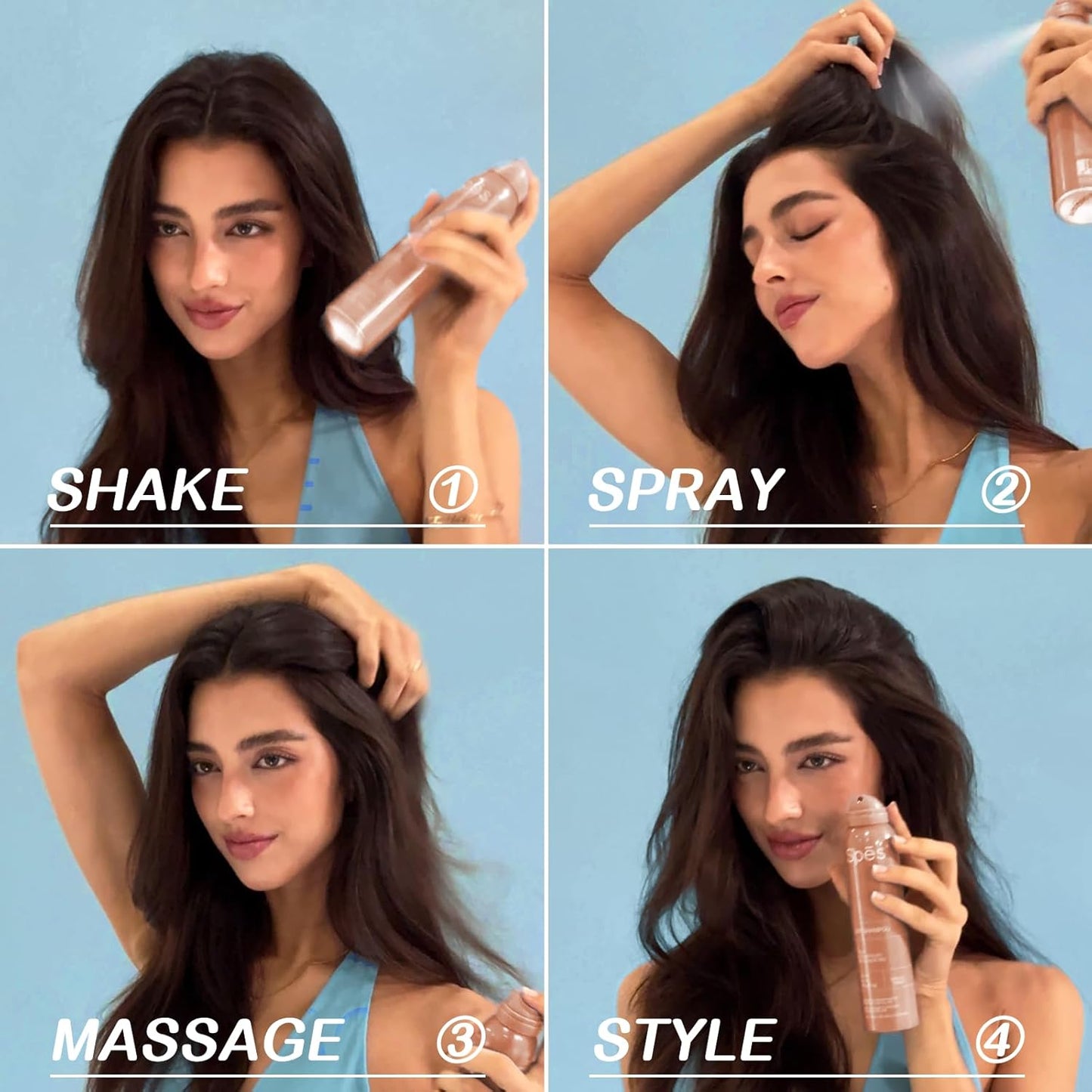 Dry Shampoo for Women, Volumizing Dry Shampoo Leaves No White Residue, Absorbs oils, 72 Hours Long-lasting Oil Control, Refreshing and Non-Greasy Spray for All Hair Types,(6.08FL,Citrus Bloom)