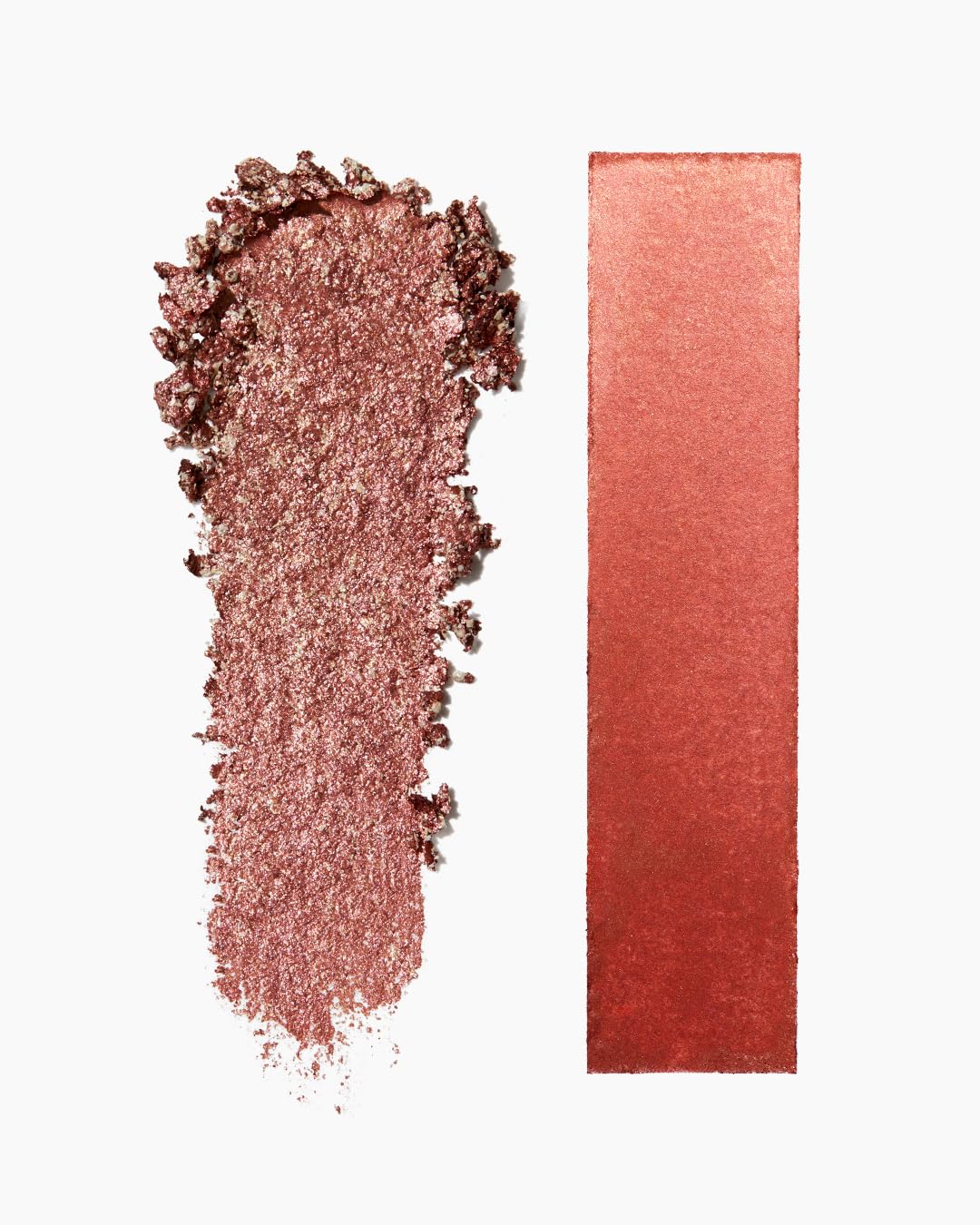 MAKE Beauty Multi-Chromatic Eye Shadow. Metal Reflecting Luminous Foil Finish Creamy, Buildable, Dimensional Long-wear, Crease-proof Powder Eyeshadow, Multichrome Shade - Blaze, Bronze