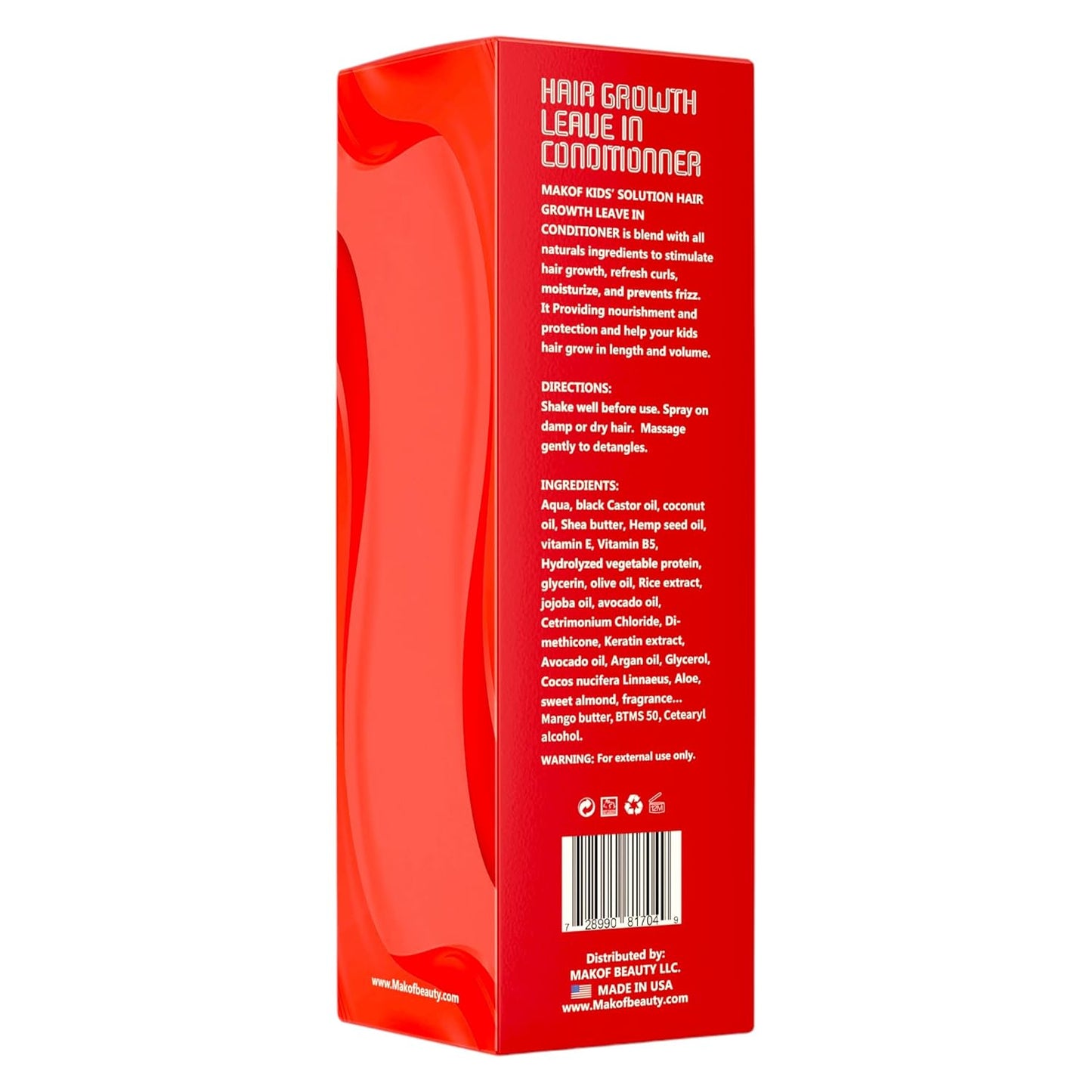 Kids Leave in Conditioner, Softens, Detangles Tough and Tangles Knots. Nourishing and Natural Formula with Mango butter, Keratin, Jojoba oil, Hemp seed oil, Vitamin B5. Paraben-Free, (8 Fl Oz).