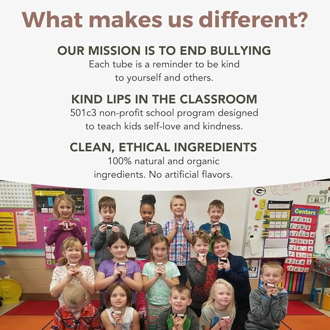 Holiday Lip Balm Gift Set – Variety 4-Pack Kind Lips Organic | Festive Flavors, Gluten-Free, Hydrating, Moisturizing, Natural, Cruelty-Free, USDA Certified, Non-Greasy