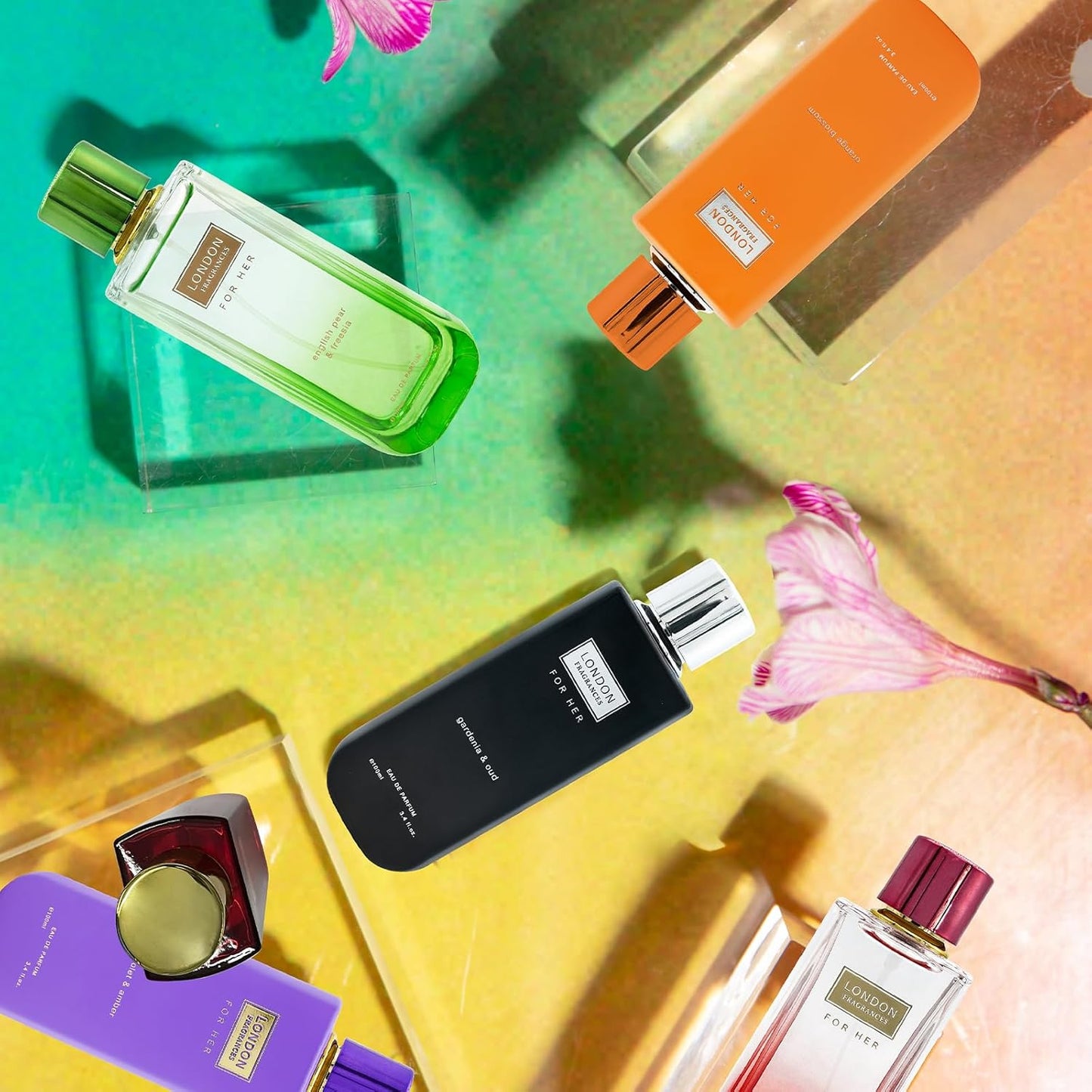 London Fragrances - Orange Blossom - Womens Perfume - Floral, Citrus Fragrances - Eau de Parfum - Musk, Rose Perfume for Women - 3.4 oz