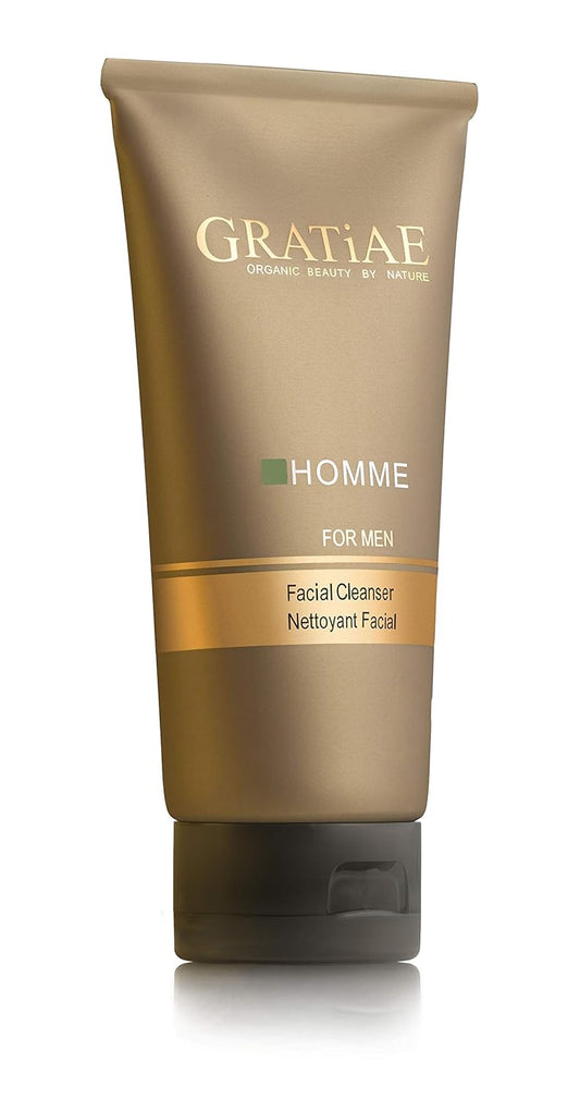 Gratiae Organics Facial Cleanser for Men, 4.05-Ounce