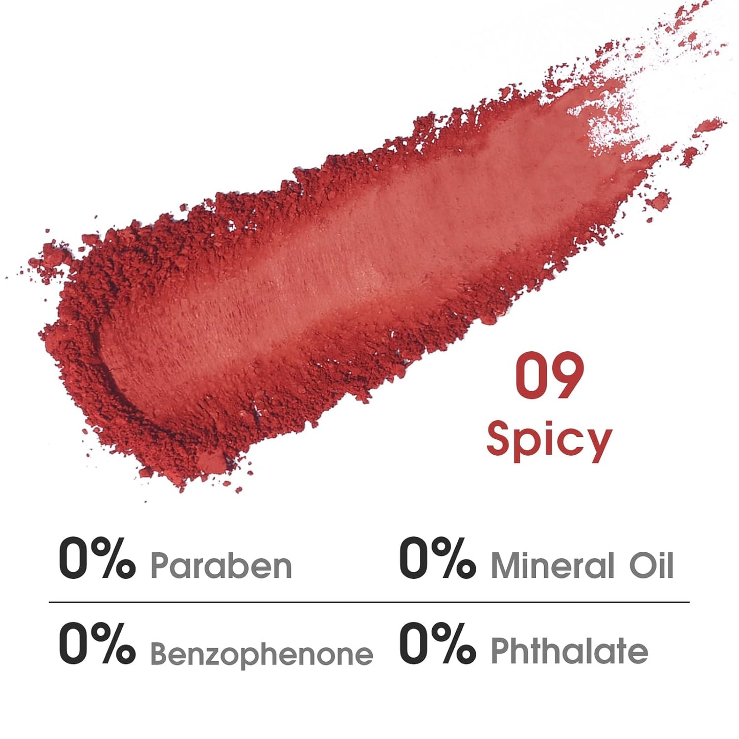 UCANBE Red Single Eyeshadow Palette, Highly Pigmented Matte Eye Shadow Powder, Professional Long-Lasting Waterproof Makeup Palette