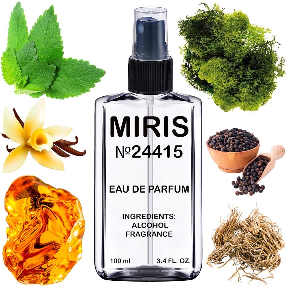 MIRIS No. 24415, Inspired by Ultraviolet, Long-Lasting Eau de Parfum for Men, Spray 3.4 Fl Oz / 100 ml
