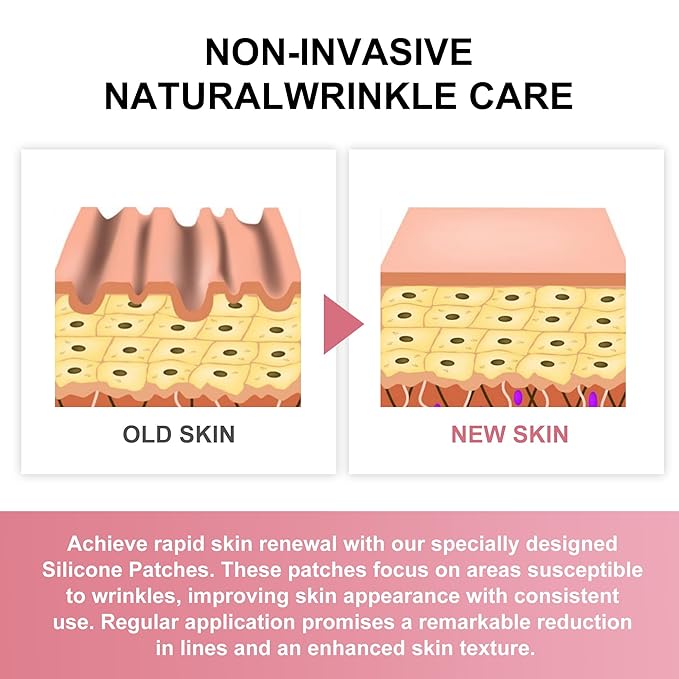 Reusable Wrinkle Patches - Silicone Fusion Treatment Forehead Patches for Brow Lift, Wrinkle Smoothers, Reduce Frown Lines & Face Lift - 3 Pack (Forehead)