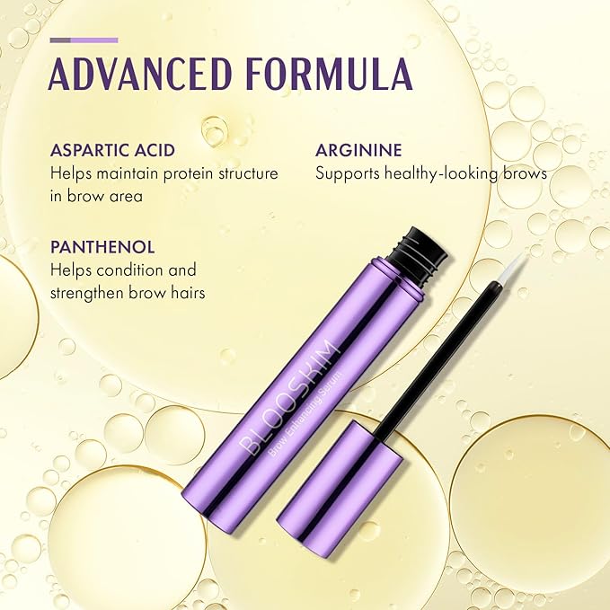 Eyebrow Growth Serum for Women & Men – Natural Brow Enhancing Serum to Grow Thicker, Fuller Brows Fast – Nourishing Eyebrow Hair Growth - 5mL