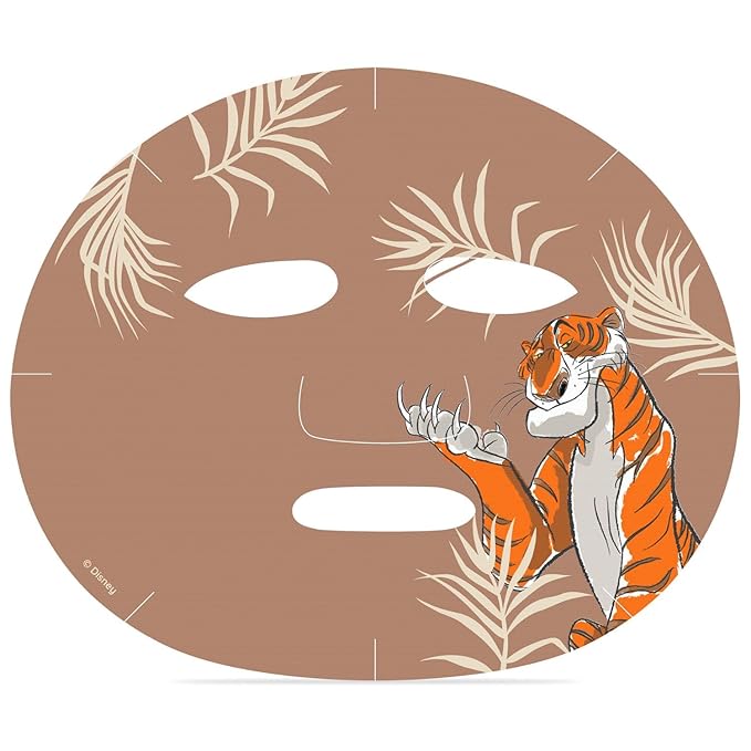 The Jungle Book Cosmetic Sheet Mask Set Disney | MAD Beauty | Aloe vera, Hydrating Moisturizing Trio Baloo Hathi Shere Khan | Gift for Men & Women Adults
