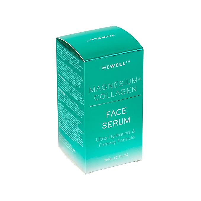 Skip The Spa Magnesium + Collagen Moisturizing Face Serum, Ultra-Hydrating & Firming Formula - Hydrating Collagen Face Serum, Magnesium Face Serum (30 ml/1 fl.oz)