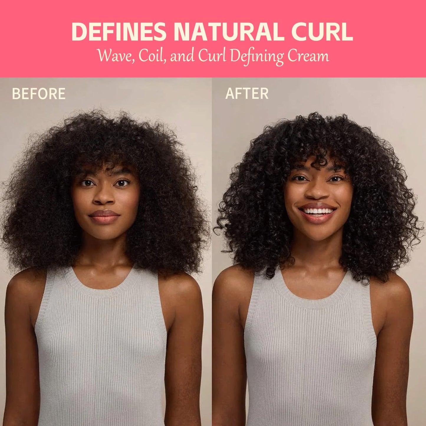 Hair Styling Cream for Men & Women – Natural Hold with Cactus Fruit & Shea Butter | Lightweight, Creates Smooth Styles and Defines Curls | No Flakes, No Residue – Vegan & Cruelty-Free, 5.07 fl oz 1P