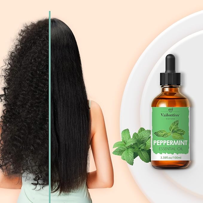 Peppermint Oil, Scalp & Hair Strengthening Oil, hair oils for Hair Growth, Dandruff Removal and Hair Strengthening for All Hair Types(Peppermint Oil, 100ml)