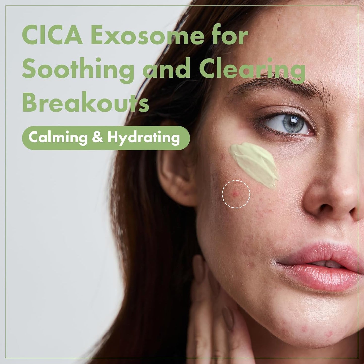 TOSOWOONG Exosome CICA Face Cream - Daily Soothing Moisturizer for Breakouts and Irritated Skin, Fast-Acting, Lightweight Korean Skincare for Redness and Blemish-Prone Skin, 50ml / 1.69 fl. oz.