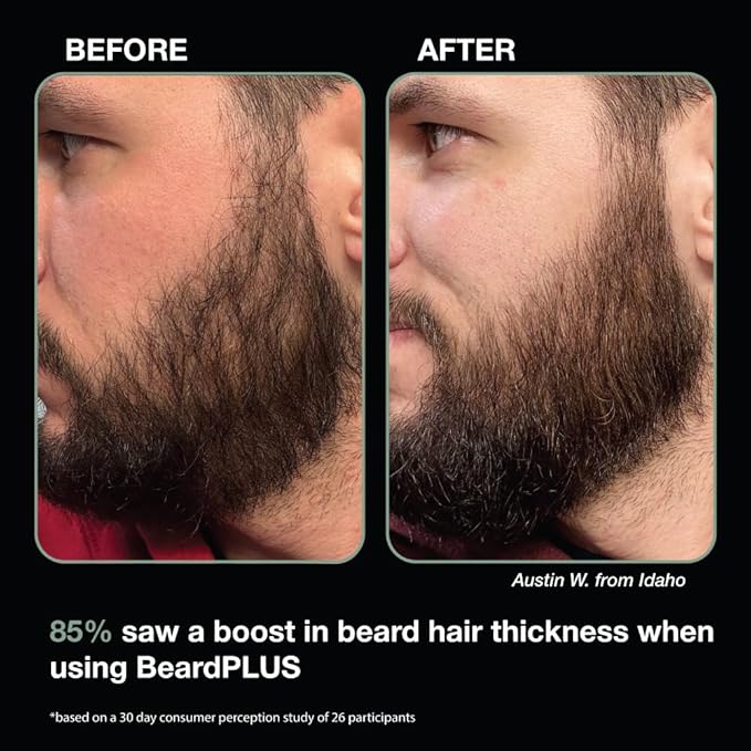 ZEUS BeardPLUS Shampoo for Men, Premium Beard Wash for Enhanced Growth, Thicker & Stronger Facial Hair with Biotin & Caffeine (Made in USA) 6 oz.