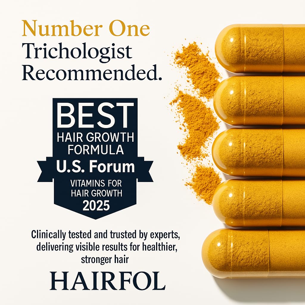 Men's Hair Growth Supplement – Clinically Tested Hair Growth Vitamins for Men, Thicker Hair & Scalp Coverage, Hair Regrowth Support for Men – Stronger, Fuller Hair – 1 Month Supply