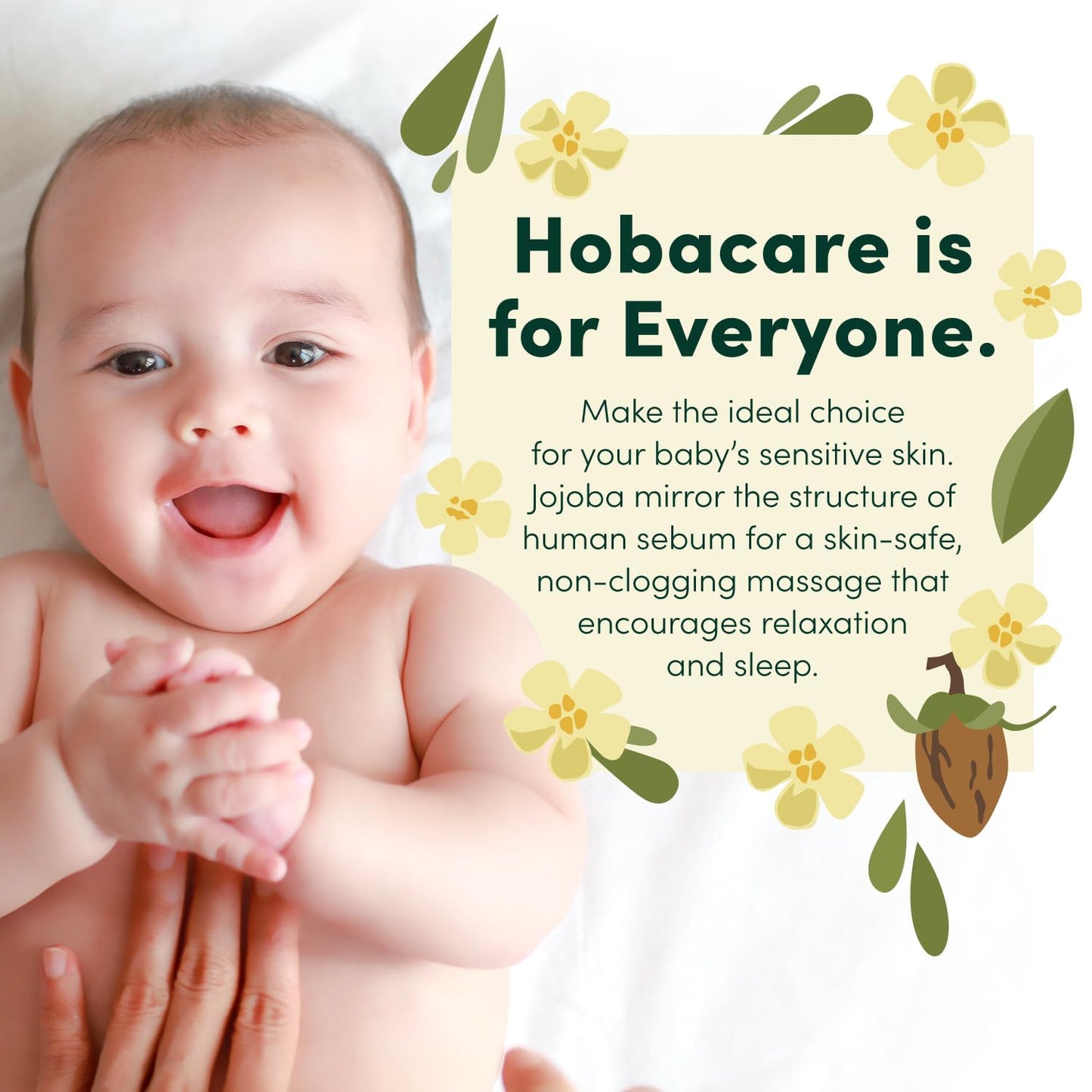 HobaCare Natural Jojoba Oil Bulk - 100% Pure Unrefined Carrier Oil for Skincare, Hair, Face, Beard, Scalp Massage, Bath - Hexane-Free, Long Shelf Life (64 oz Half Gallon)