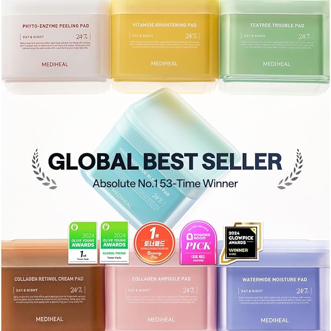 Mediheal Vita Glow Set – Vitamin C Brightening Serum & Eye Patches for Radiant Skin, Dark Circles & Dullness