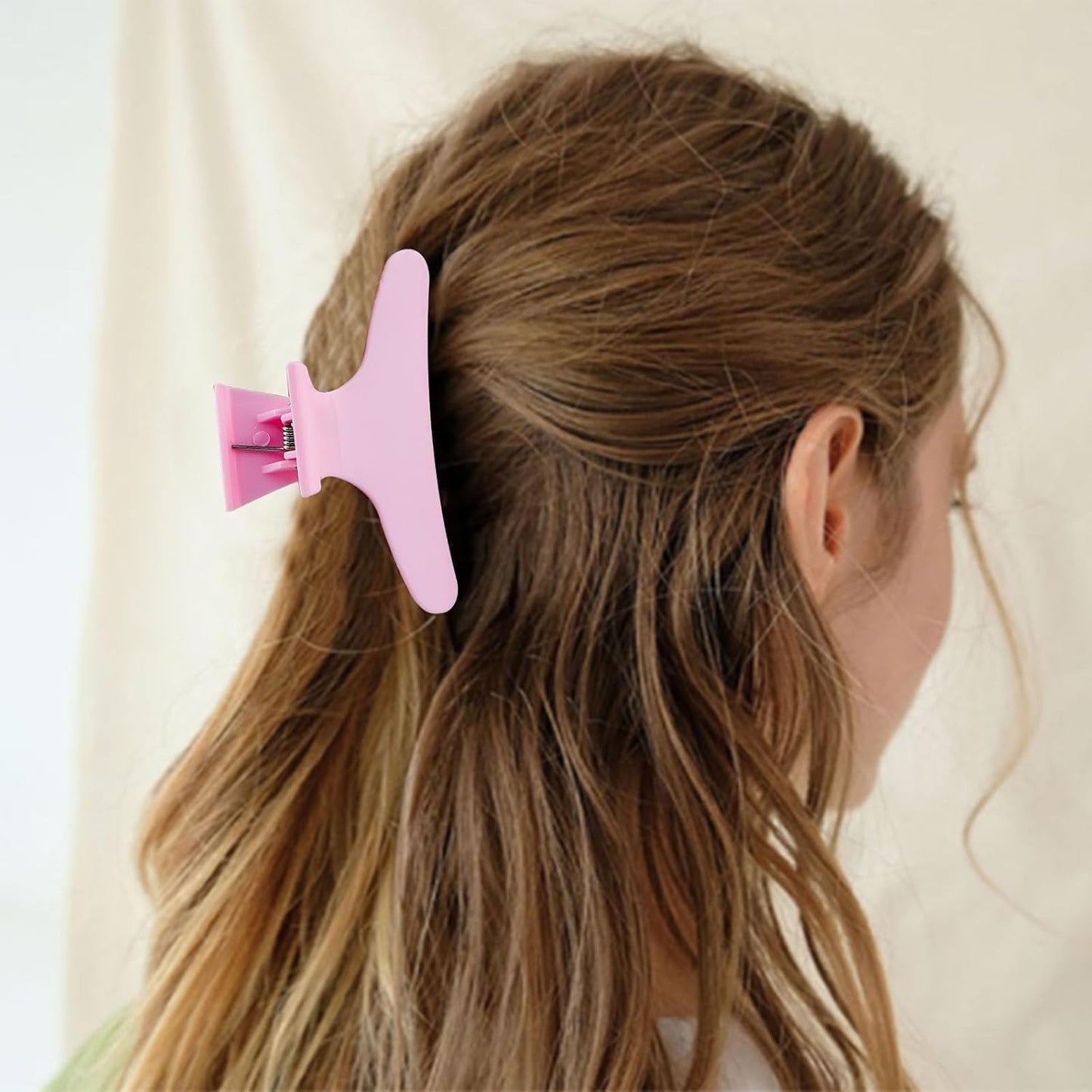 Hair Clips for Styling Sectioning 12 Pack Pink Yellow Blue Butterfly Clamps Hair Claw Clips Pro Salon Hair Clips for Styling, Sectioning, Cutting and Coloring