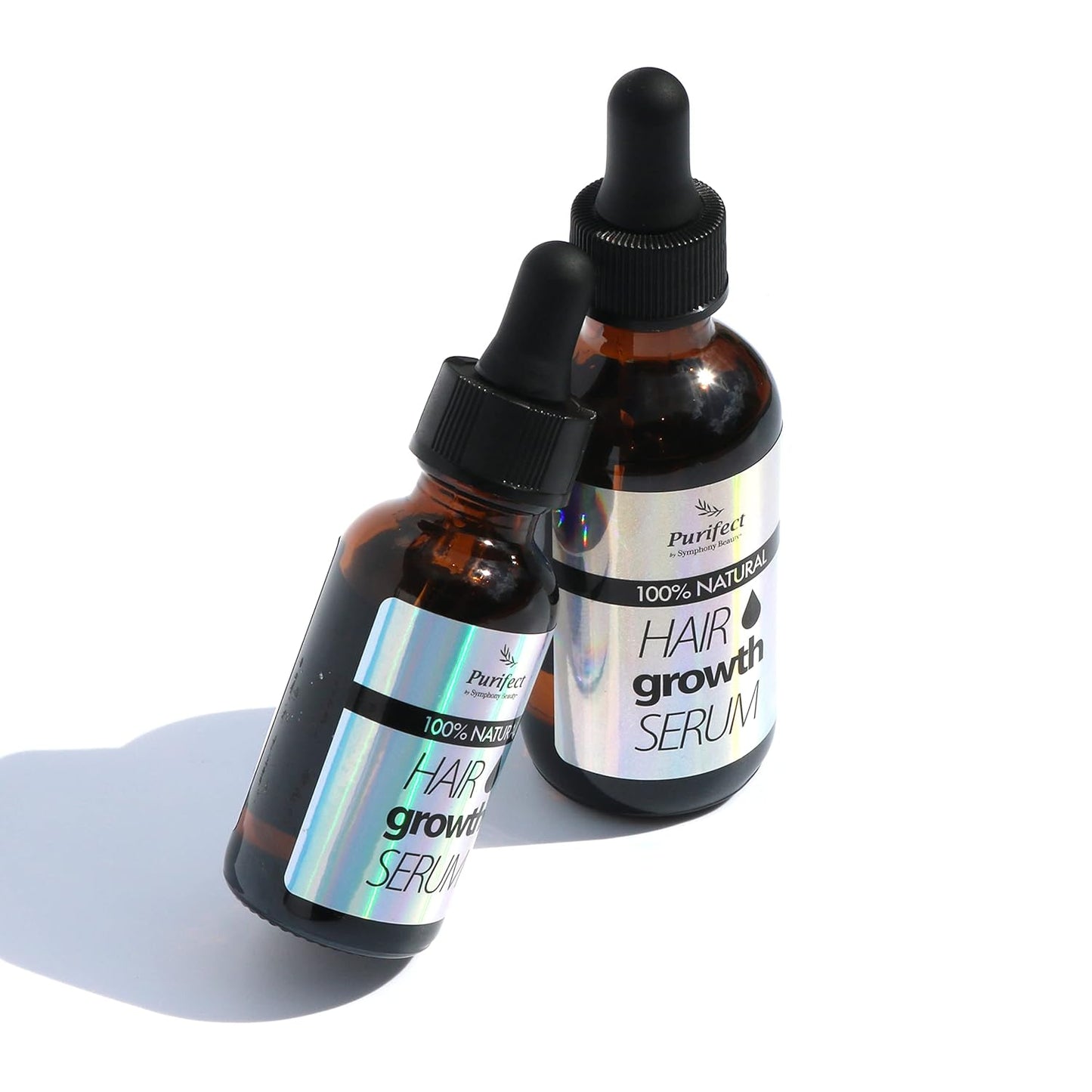 Purifect Hair Growth Serum for Shinier, Thicker, Stronger Hair with Botanical Oil for Hair Loss – Made in USA – Safe for Dry, Damaged, Treated & Relaxed Hair, Strengthens Strands Naturally, 2 fl oz