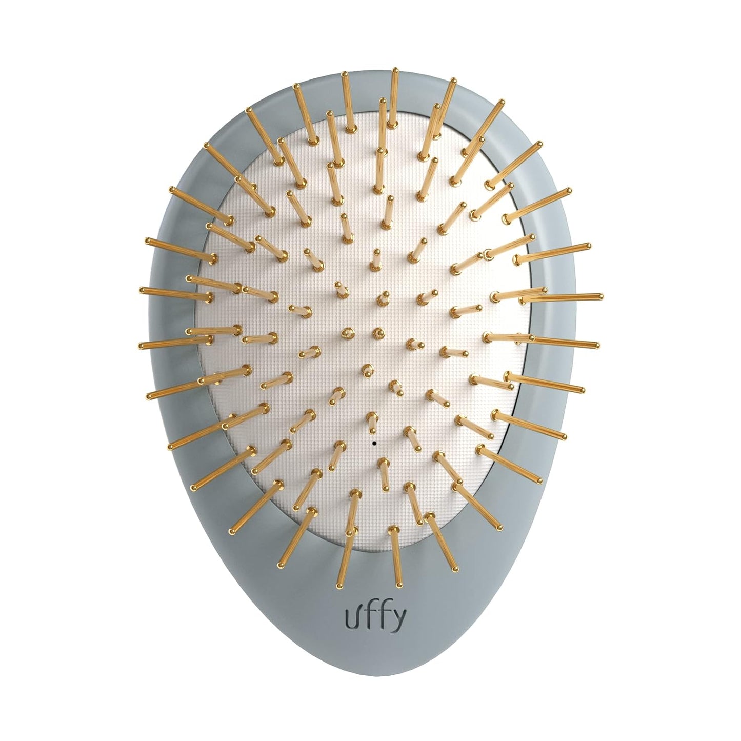 Uffy Acubrusher – 24K Gold-Plated Gua Sha Hair Brush - Ergonomic Scalp Massager for Dandruff & Hair Growth, Suitable for All Hair Types - Ideal Gift Choice in Sky Blue