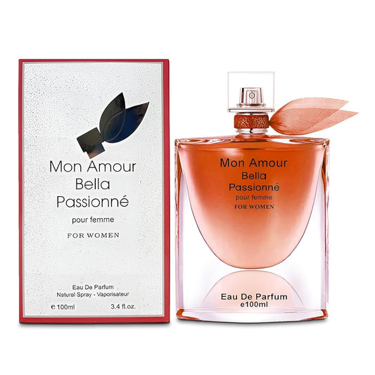 Mon Amour Bella Passione for Women Perfume Eau de Parfum Natural Spray Elegant Scent Fragrance for all Skin Types 3.3 Fluid Ounce
