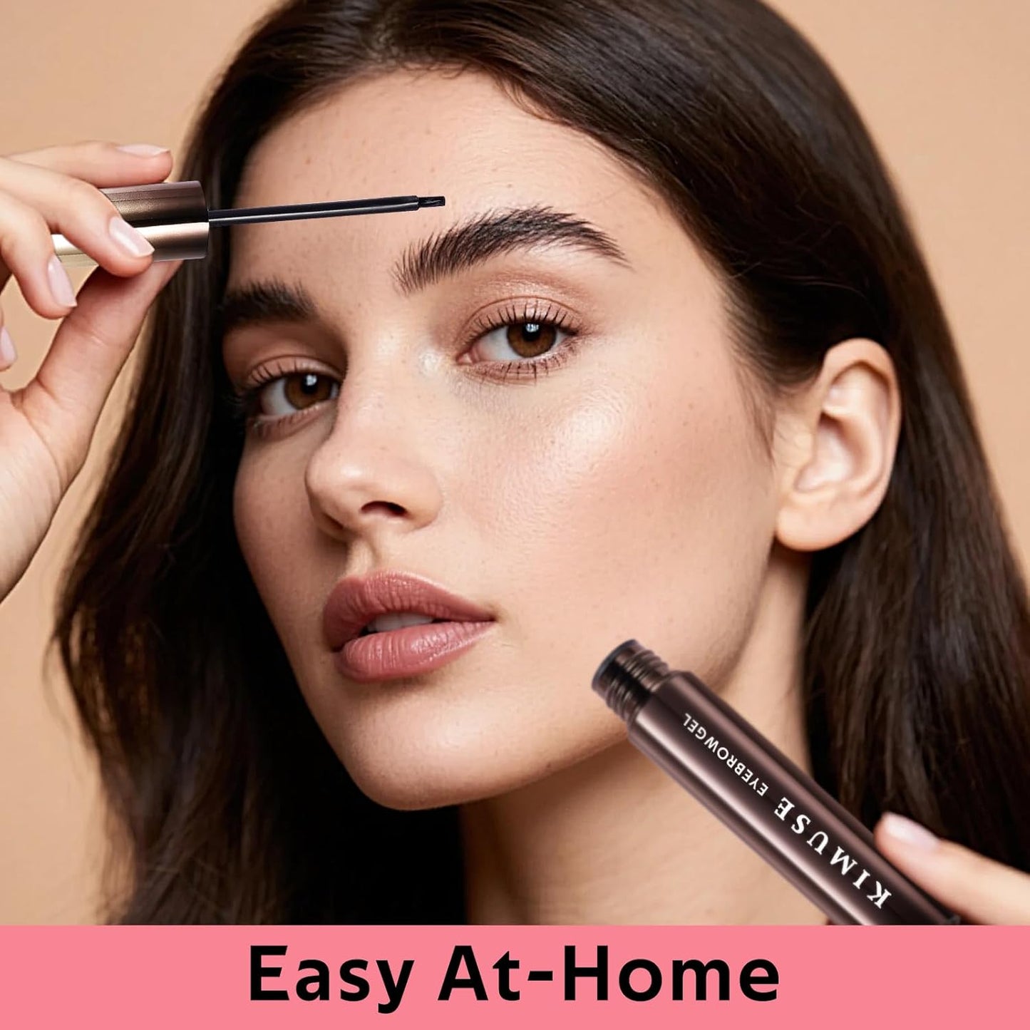 KIMUSE Instantly Semi-Permanent Eyebrow Gel, Long Lasting Eyebrow Tint, Waterproof Tinted Eye Brow Gel, Transfer-Proof, Smudge-Proof, Eyebrow Makeup Gift for Women & Girl, 0.17oz