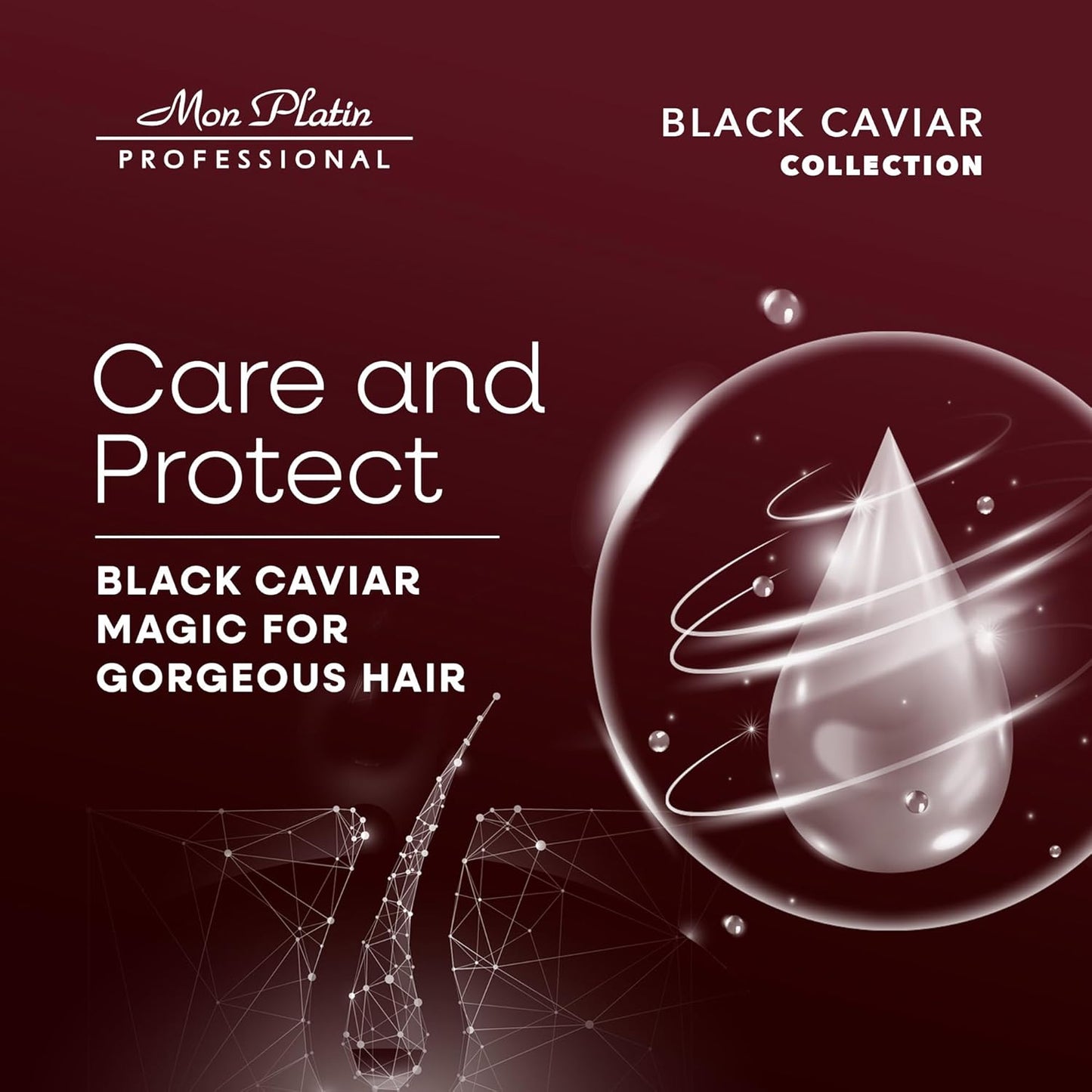 Mon Platin Black Caviar Total Clean Anti-Dandruff Shampoo - 500ml (17oz)