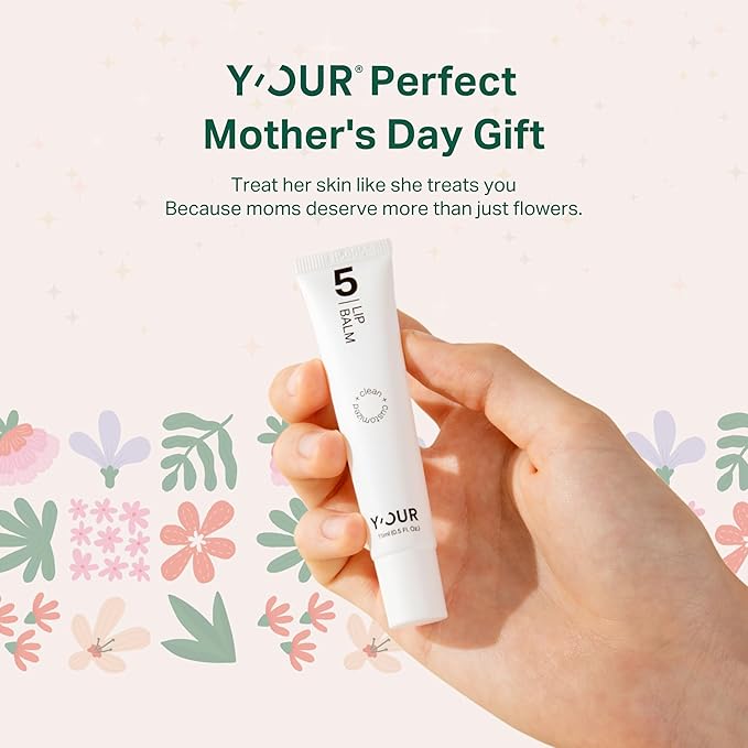 Y’OUR Intensive Lip Balm | Light-Weight & Comforting | with Natural Shea Butter & Rosehip Oil | Extreme Moisturizer for Dry Lips | Paraben-Free & Silicon-Free Lip Care Products | 15ml (0.5 oz.)