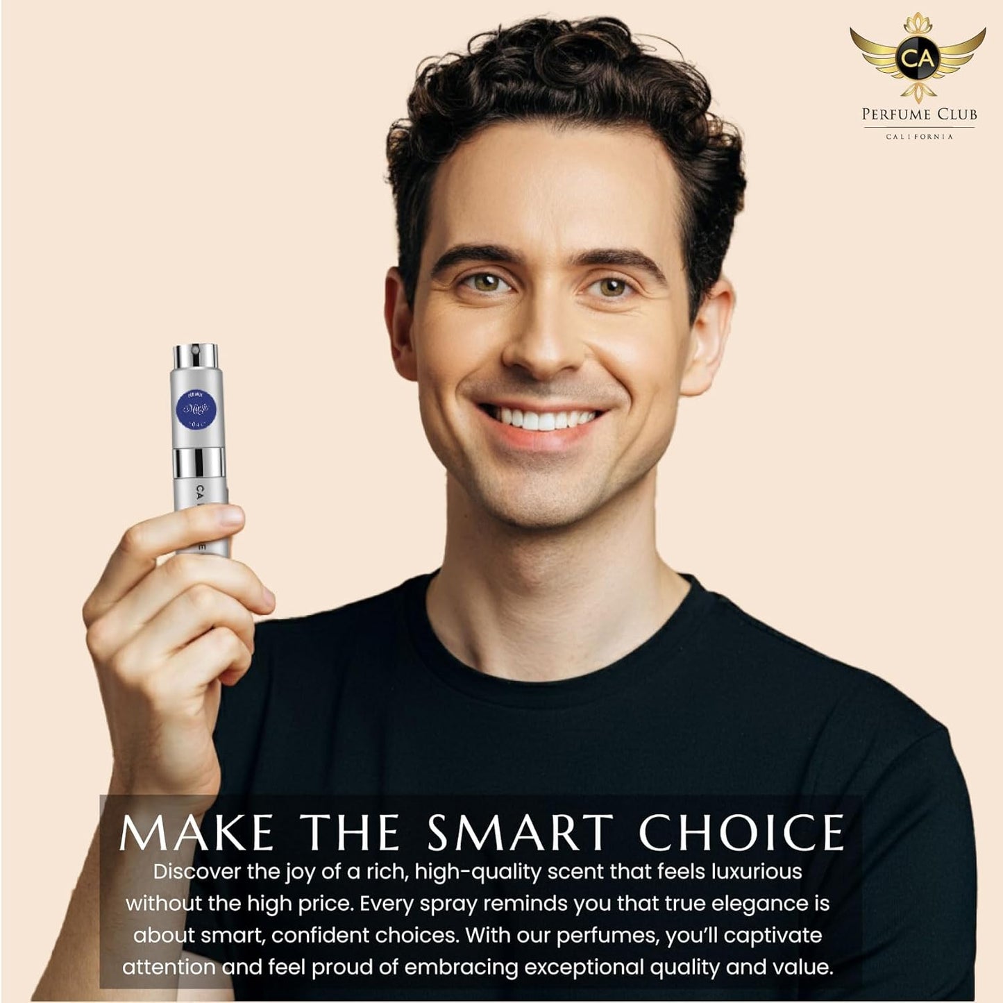 CA Perfume Impression of Tobacco Vanille For Men Fragrance Eau de Parfum Spray Refillable Bottle 0.27 Fl Oz-X2