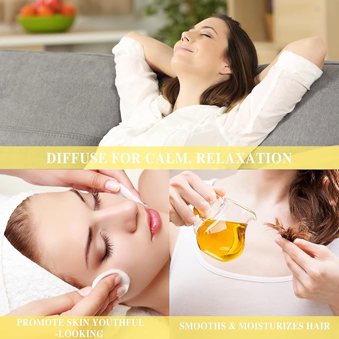 Chamomile Essential Oil(100ml) - MAYJAM 3.38fl.oz Pure Essential Oils - Use in Aromatherapy, Massage Blend & Diffusers - Chamomile Oil