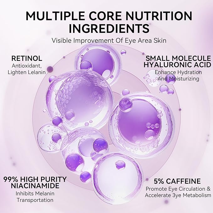 LANBENA Retinol Under Eye Patches for Dark Circles and Puffy Eyes, Cooling Eye Masks for Eye Bags, Fine Lines & Wrinkles Reduce, Anti-Aging, Hydra-Gel Collagen-30 Pairs