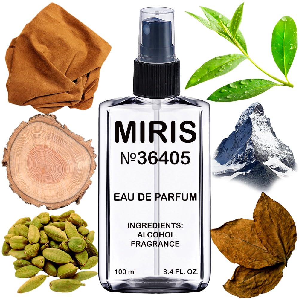 MIRIS No. 36405, Inspired by Montabaco, Long-Lasting Unisex Eau de Parfum for Women & Men, Spray 3.4 Fl Oz / 100 ml
