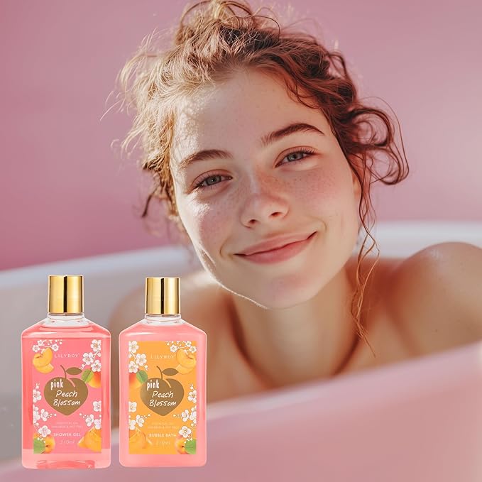 Mothers Day Gifts for Mom -19-Piece Luxury Bath & Body Gift Bath Gift Set for Women, Self Care Kit with Necklace, Diffuser & More | Perfect for Christmas, Birthday, Anniversary, Holiday Gift for Her