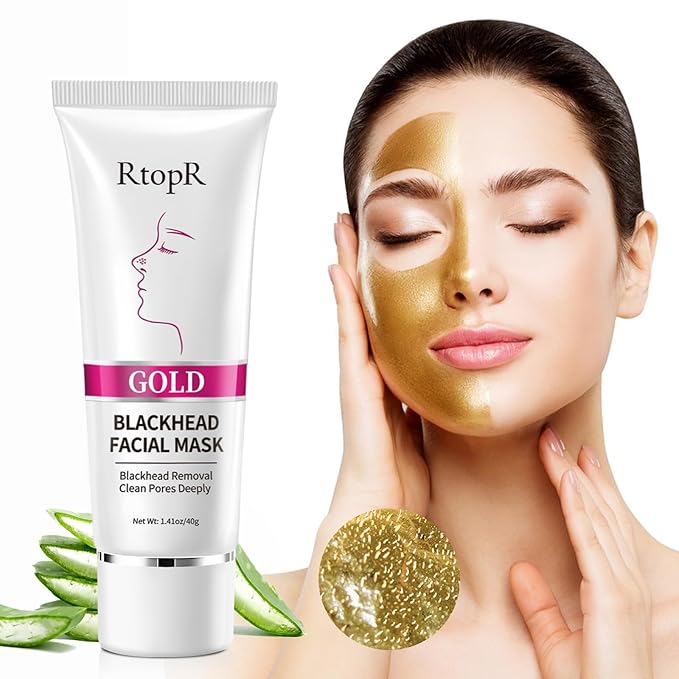 RtopR Blackhead Remover Mask, For All Skin Types, Deep Cleansing Blackheads, Dirts, Pores, Peel Off Facial Mask Nose Strips