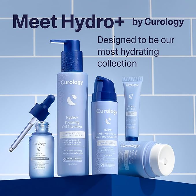 Curology Hydro+ Eye Gel, Hydrating Under Eye Cream with Hyaluronic Acid and Caffeine, 0.5 fl oz