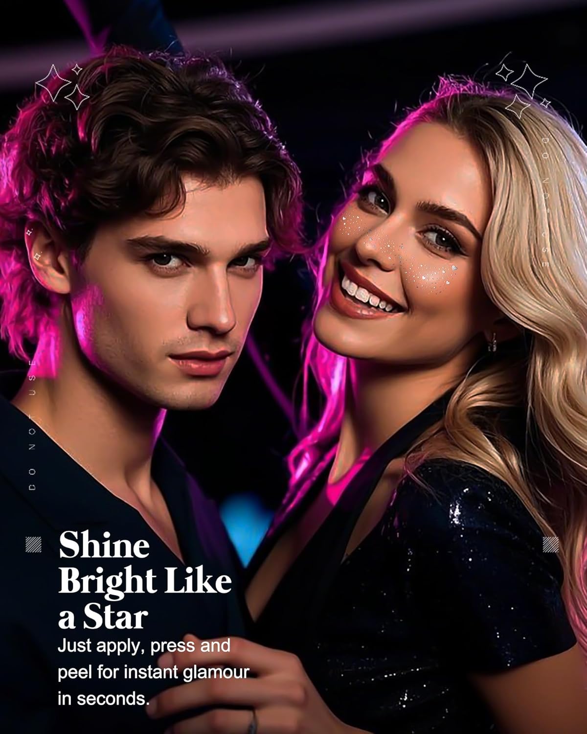 Face Sparkles, Heart Face Glitter for Kids Women Girls, Summer Waterproof Glow Up Singer Concerts Festival Rave Accessories (Silver -Hearted)