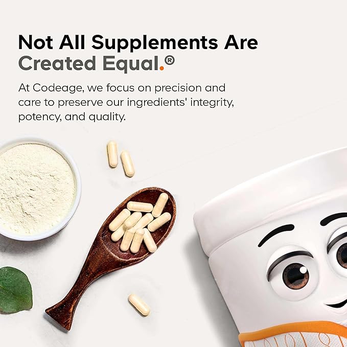 Codeage Hair Vitamins 10000 mcg Biotin, Keratin, Collagen, Vitamin A, B12, C, D3, E, Zinc, Turmeric, Probiotics, Enzymes, Inositol - Hair Care Support - Healthy Hair Supplement Pills - 2 Pack