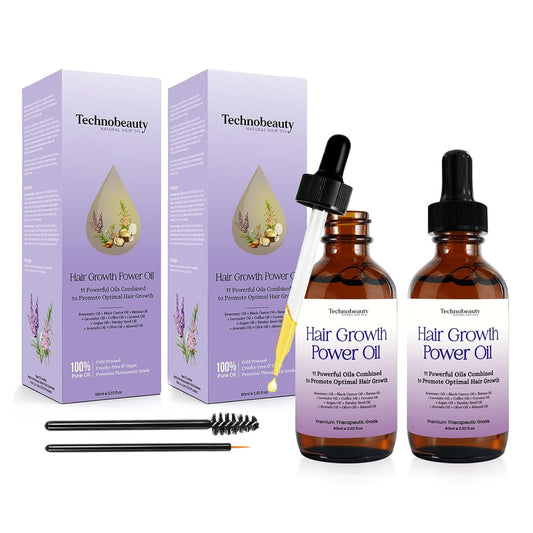 Rosemary Oil With Black Castor, Batana, Lavender, Coffee, Coconut, Argan, Avocado, Olive, Almond & Parsley Seed Oil, 11 Oils Infused for Ultimate Hair Growth (2 Pack (4.04 fl oz) 120 ml)