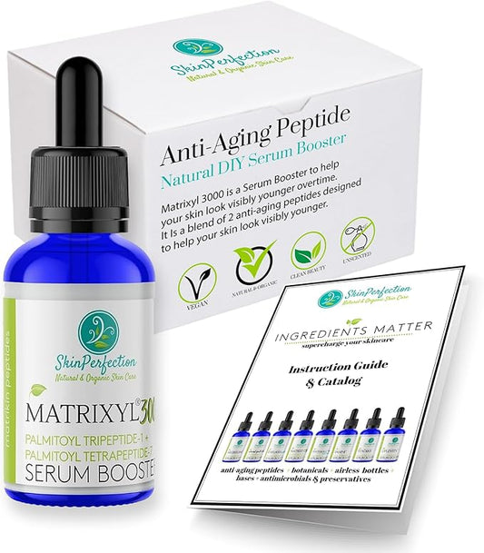 Skin Perfection Matrixyl 3000 Serum for Face Anti Aging - Face Serum for Women Anti Aging with Palmitoyl Tripeptide-1 Tetrapeptide 7 for Wrinkles & Fine Lines - Mix with Any Skincare Product - 0.5oz